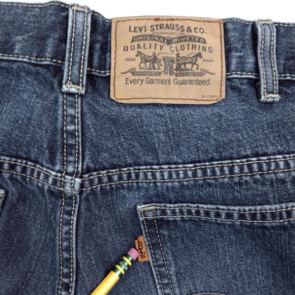 Levis 505 Jeans Mens 35x33 Regular Straight Fit Vintage Orange Tab Made In USA - Picture 9 of 9